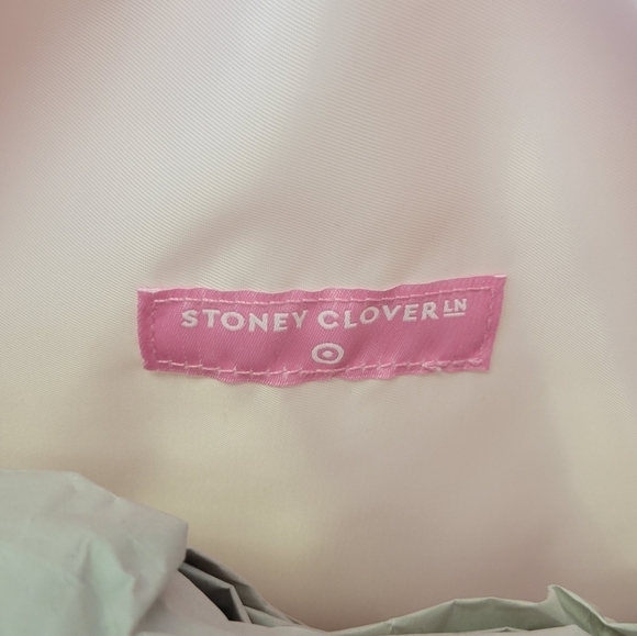 Stoney Clover Ln Quilted Heart Duffle Bag Light Pink Gold Zipper - Picture 6 of 10